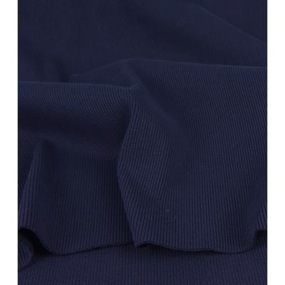 Tissu Maille Bord Cote 2x2 ZAK Bleu Nuit