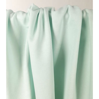 Tissu Maille Molleton 100 % Coton Vert d'Eau