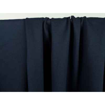 Tissu Maille Piquée Légère 100 % Coton BIO Marine