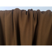 Tissu Toile Look Lin Mélange Viscose EMA Tabac