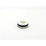 Bouton Rond Bicolore 15 mm