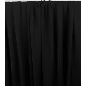 Tissu Satin de Viscose Noir