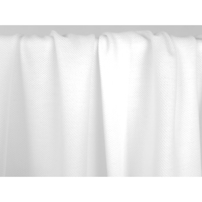 Tissu Maille Piquée 100 % Coton Blanc