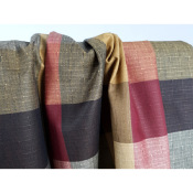 Tissu Taffetas Carreaux Earth Boho