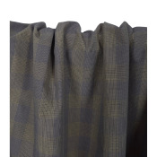 Tissu Popeline Coton Paper Touch Carreaux Choco / Beige