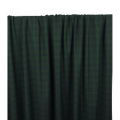 Tissu Tailleur Mélange Laine Carreaux Vert Bouteille