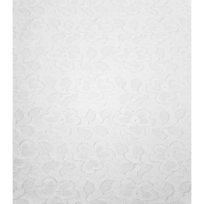 Tissu Dentelle Florale Blanche