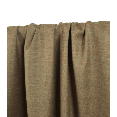Tissu Flanelle Tailleur Mélange Laine Noisette Chiné