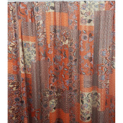 Tissu Voile Lurex Doré Patchwork