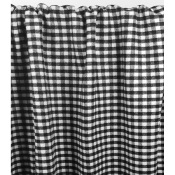 Tissu Lainage Mélange Laine Vichy Noir & Blanc