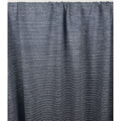 Tissu Maille Jersey 100 % Lin Rayures Irrégulières Marine / Blanc