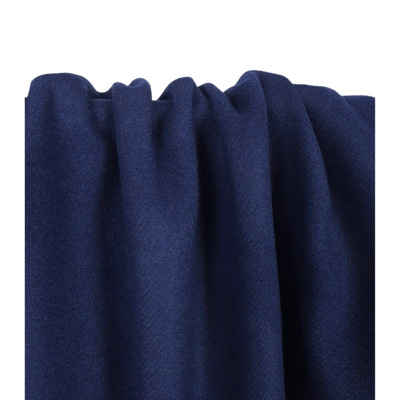 Tissu Lainage Mélange Laine Bleu Nuit