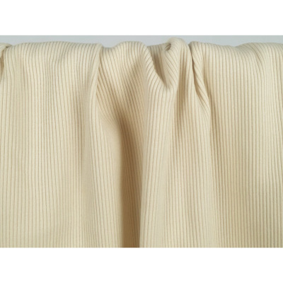 Tissu Maille Cote 2x2 100 % Coton Beige