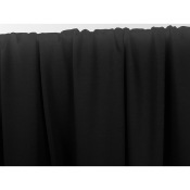 Tissu Maille Interlock 100 % Coton Mercerisé Noir