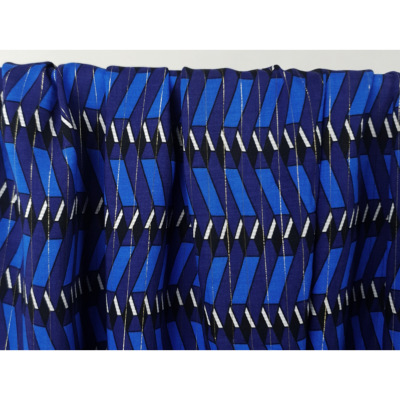 Tissu Voile de Viscose Graphique Lurex