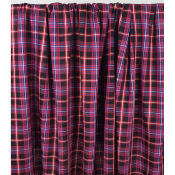 Tissu Sergé Léger Carreaux Rouge / Bleu / Noir