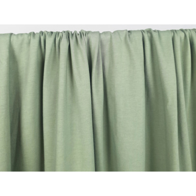 Tissu Maille Jersey Mélange Coton Kaki