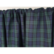 Tissu Serg Lger Carreaux Vert & Bleu