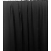 Tissu Maille Interlock 100 % Coton Mercerisé Noir