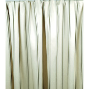 Tissu Sergé Mélange Lyocell Beige Rayures Kaki