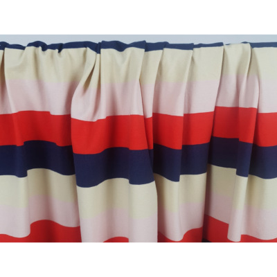 Tissu Maille Jersey Coton / Elasthanne Rayures Multi-co Tricotées