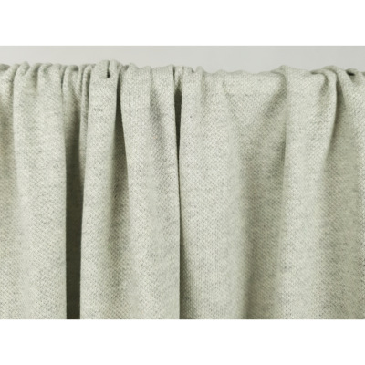 Tissu Maille Piquée 100 % Fibres Recyclées Gris Chiné