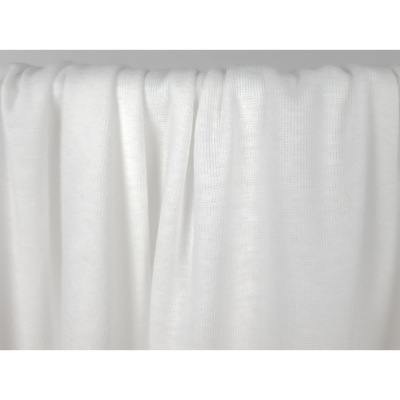 Tissu Maille Cote 1x1 100 % Coton BIO Ecru