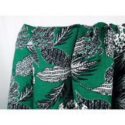 Tissu Toile 100 % Lin Tropical Leaves