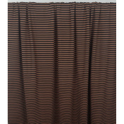 Tissu Maille Cote 2x2 Rayures Noir & Tabac