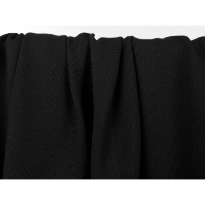 Tissu Maille Piquée 100 % Coton BIO Noir