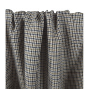 Tissu Tailleur Mélange Laine Carreaux Taupe / Choco