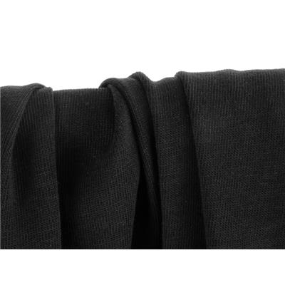 Tissu Maille Jersey 100 % Coton BIO Noir