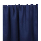 Tissu Lainage Mélange Laine Bleu Nuit