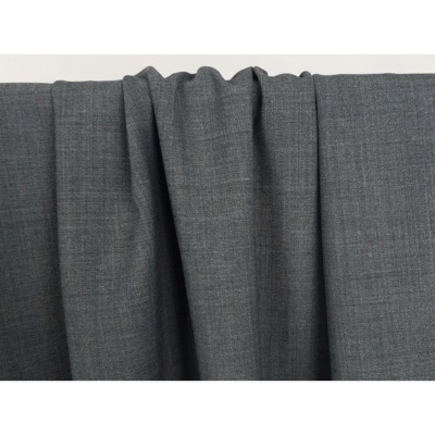 Tissu Lainage Tailleur Mélange Laine Gris