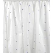 Tissu Popeline Coton Coeur Blanc / Bleu