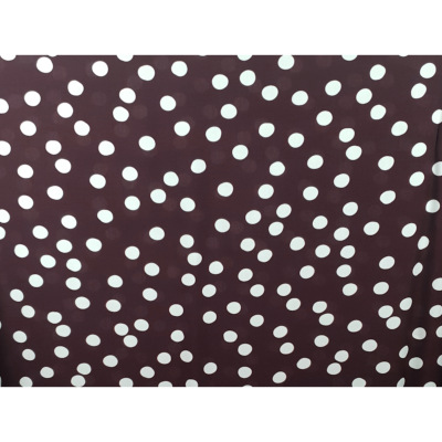 Tissu Popeline Viscose Ecovero Grandiose Dots Choco