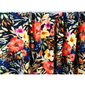 Tissu Popeline Viscose Ecovero Wild Watercolor Field