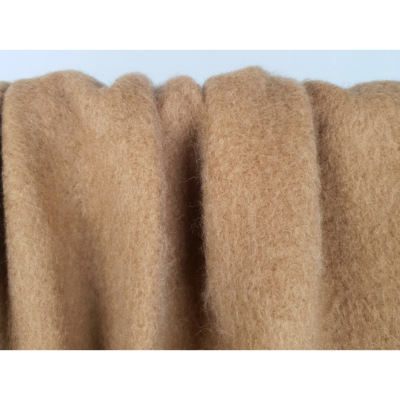 Tissu Lainage Bouclette Mélange Laine LIZ Noisette