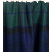 Tissu Lainage Mlange Laine TARTAN Vert & Bleu