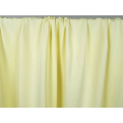 Tissu Maille Interlock 100 % Coton Butter Yellow