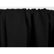 Tissu Maille Piquée Légère 100 % Coton BIO Noir