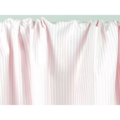 Tissu Oxford Rayé Rose / Blanc