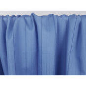 Tissu Voile de Coton Jacquard & Ajouré Bleu