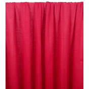 Tissu Maille Jersey 100 % Lin Rouge