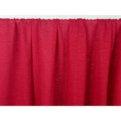 Tissu Maille Jersey 100 % Lin Rouge