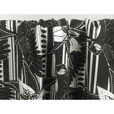 Tissu Popeline Coton BIO Striped Blossom Paradise