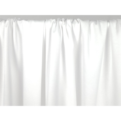 Tissu Maille Interlock 100 % Coton Blanc