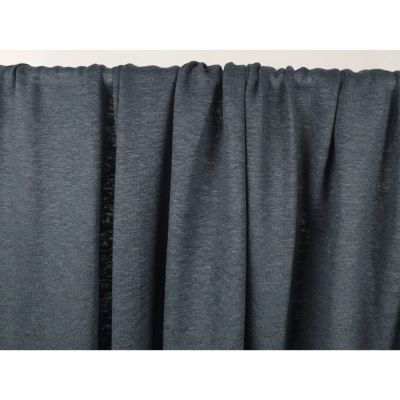 Tissu Maille Jersey 100 % Lin Anthracite