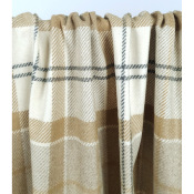 Tissu Lainage Mélange Laine TARTAN Beige / Camel