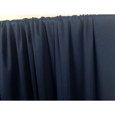 Tissu Maille Interlock 100 % Coton Mercerisé Marine